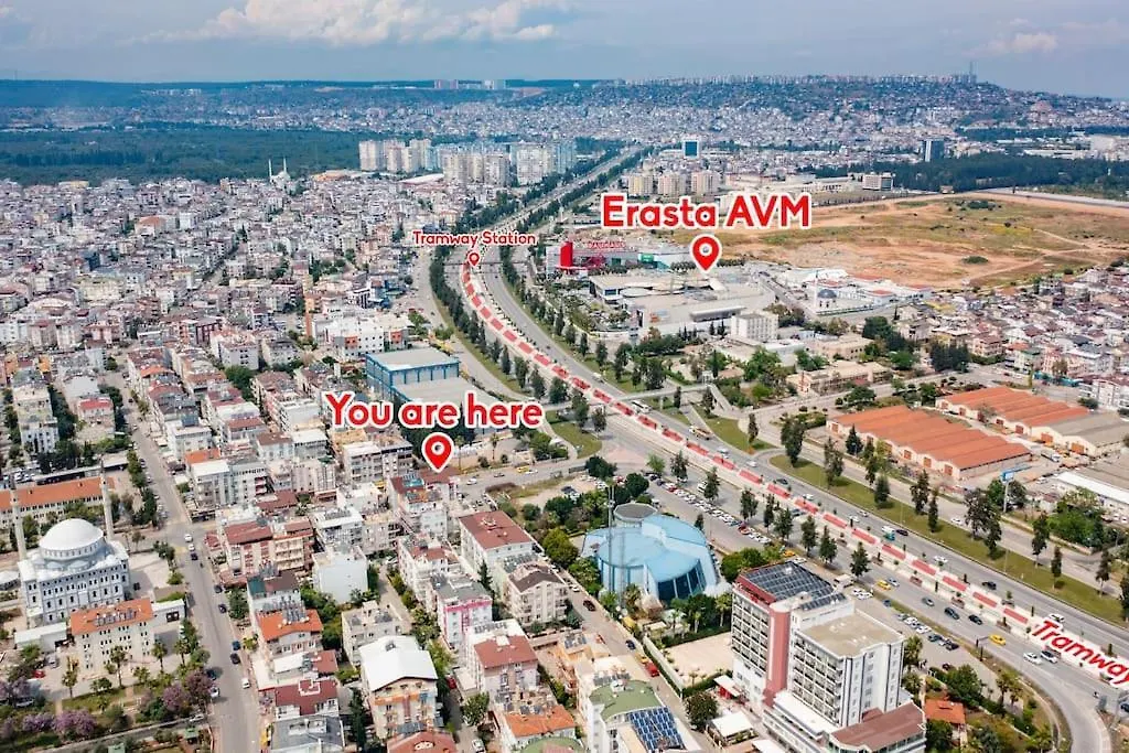 Merkezi, Sik, Denize 3 Km Kueltuer Kafeler Cad. 2 Dk '13' Antalya 0*,  Turkije